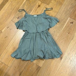 New with Tags Le Lis Small Olive Green Cotton Romper